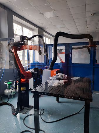 Сварочный полигон с применением промышленных роботов в Московском колледже архитектуры и градостроительства